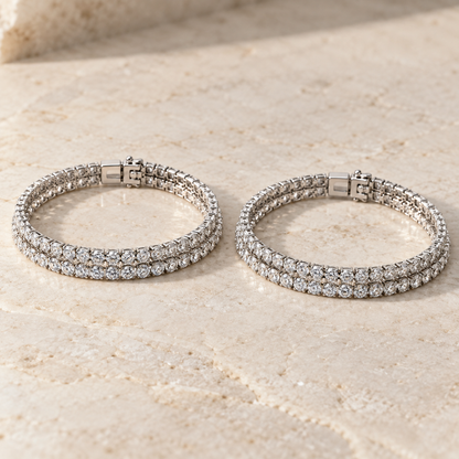 Kit 2 Pulseiras Riviera Ice Cravejadas - Velare