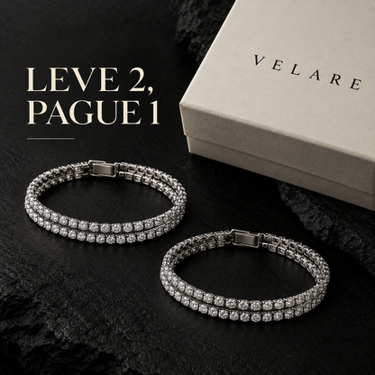 Kit 2 Pulseiras Riviera Ice Cravejadas - Velare