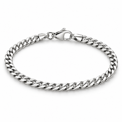 Pulseira Grumet 3 mm VELARE com destaque para os elos em fundo branco