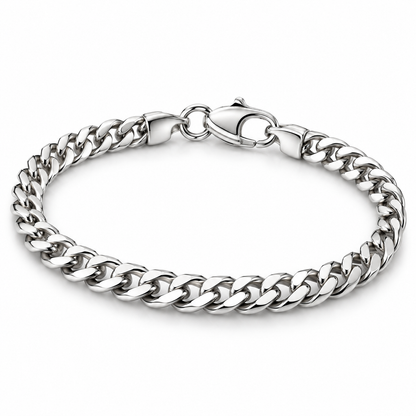 Pulseira Grumet 3 mm VELARE com detalhe do fecho em fundo branco